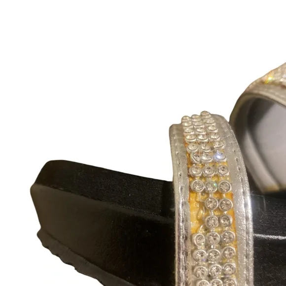 Volatile Silver Sparkling Sandals - Picture 3 of 6